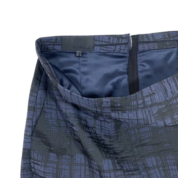 navy and black patterned pencil skirt by Inwear size 34 Eu - Picture 9 of 13